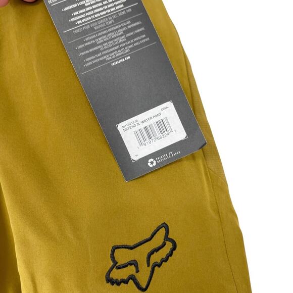 Fox Racing Defend 3L Water Pant Caramel MTB Men's Waist 34 NEW with tags - Picture 7 of 7